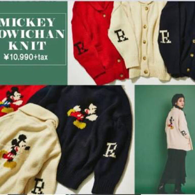 RODEO CROWNS(ロデオクラウンズ)の【完売】ロデオクラウンズ  mickey カウチン ニット レディースのトップス(ニット/セーター)の商品写真