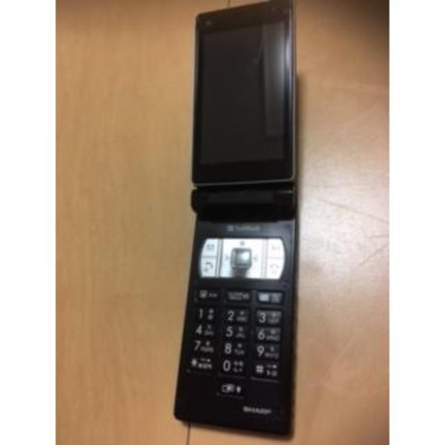 Softbank(ソフトバンク)のソフトバンクSoftBankガラケー携帯電話SHARP911SH黒色ブラック スマホ/家電/カメラのスマートフォン/携帯電話(携帯電話本体)の商品写真