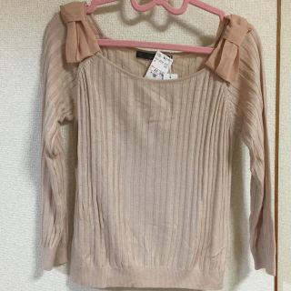 アベイル(Avail)のタグ付き未使用♡アベイル 肩リボンニット(ニット/セーター)