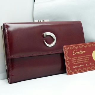 カルティエ(Cartier)のタイムセール　パンテール　カルティエ　がま口財布　ボルドー　Gカード(財布)