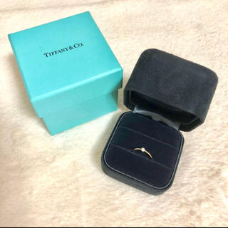ティファニー(Tiffany & Co.)のティファニー リング ダイヤモンド ウェーブ シングル ロウ ピンクゴールド(リング(指輪))