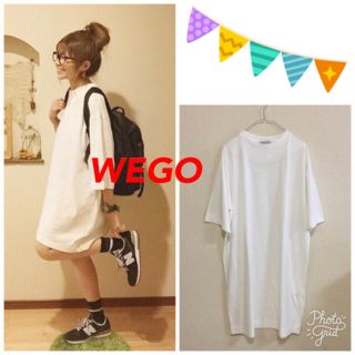 ウィゴー(WEGO)のWEGO ⭐️新品⭐️ BIGTシャツ ビッグT 白(Tシャツ(半袖/袖なし))