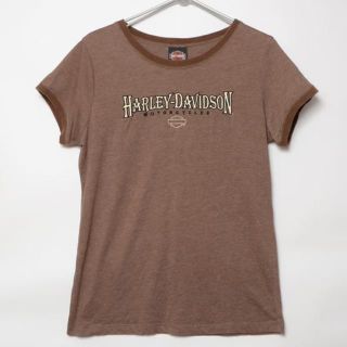 ハーレーダビッドソン(Harley Davidson)のBT1165 ハーレーダビッドソン Tシャツ 女性 XL 肩39 メールxq(Tシャツ/カットソー(半袖/袖なし))