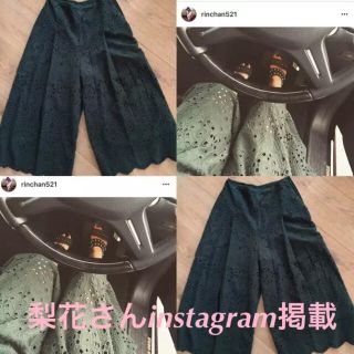 エイチアンドエム(H&M)の【新品タグ付き】H&M 梨花さん着用 ガウチョパンツ size34(カジュアルパンツ)