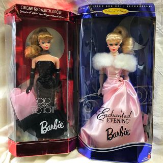 バービー(Barbie)の未開封！復刻版「エンチャンテッドイブニング」「ソロインザスポットライト」セットで(ぬいぐるみ/人形)