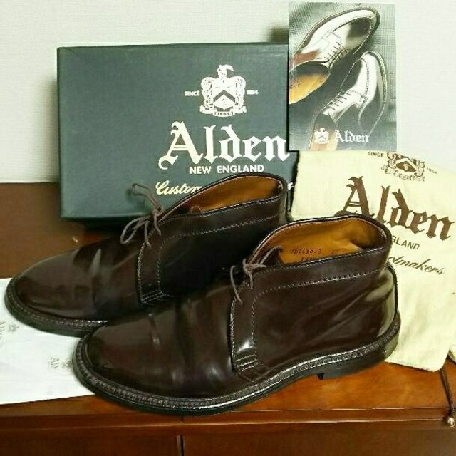Alden - 【ゆうと・美品】オールデンコードバンチャッカ1339バリーラスト6.5D