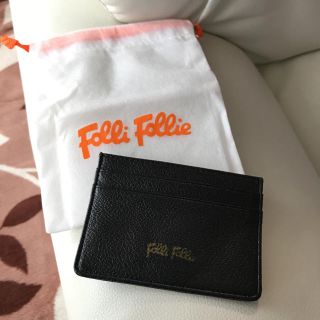 フォリフォリ(Folli Follie)の。。様専用  Folli Follie パスケース 黒(名刺入れ/定期入れ)