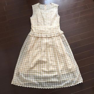 ジルバイジルスチュアート(JILL by JILLSTUART)のジル バイ ジルスチュアート ギンガムチェック  ワンピース 春夏(ひざ丈ワンピース)