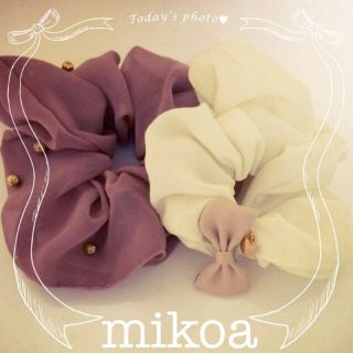 ローリーズファーム(LOWRYS FARM)の新品mikoa♡秋色シュシュ(ヘアゴム/シュシュ)