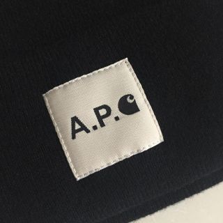 A.P.C - A.P.C×CARHARTT 美品 ニット帽 BLACKの通販 by inoa's