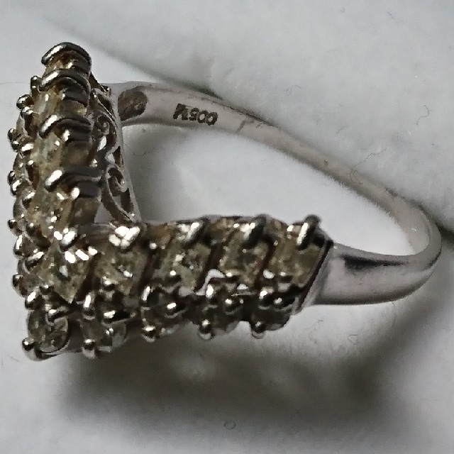 リモさん専用プラチナ900 ダイヤ付き指輪 レディースのアクセサリー(リング(指輪))の商品写真