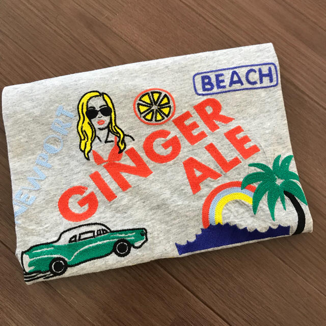 GINGER ALE(ジンジャーエール)のエンブロイダリー Tシャツ（gingerale） レディースのトップス(Tシャツ(半袖/袖なし))の商品写真