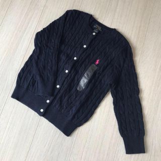 ラルフローレン(Ralph Lauren)の★新品★ラルフローレン★ニット★カーディガン★7T/8T★（130-140)★紺(カーディガン)