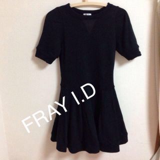 フレイアイディー(FRAY I.D)のFRAY I.Dスウェット地ワンピース(ひざ丈ワンピース)