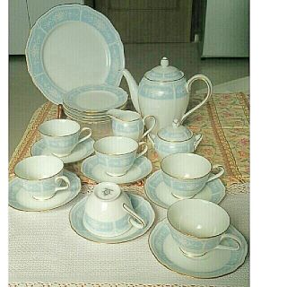 ノリタケ(Noritake)のノリタケ　レースウッド　ゴールド　ティーセット15点(食器)