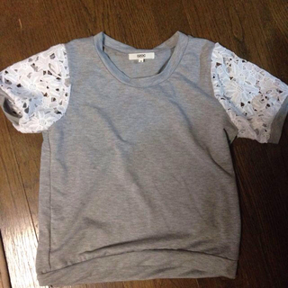 オゾック(OZOC)の袖レースTシャツ(Tシャツ(半袖/袖なし))