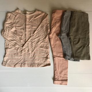 ムジルシリョウヒン(MUJI (無印良品))のchaya様専用無印100センチセット(Tシャツ/カットソー)