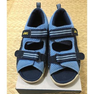 アシックス(asics)のお値下げ！サンダル20センチ 紺＊水色 アシックス(サンダル)