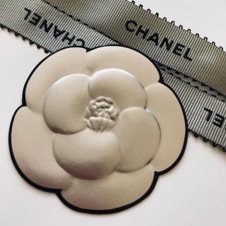 シャネル(CHANEL)のシャネル シャンパンゴールド  リボン&カメリアステッカー (その他)