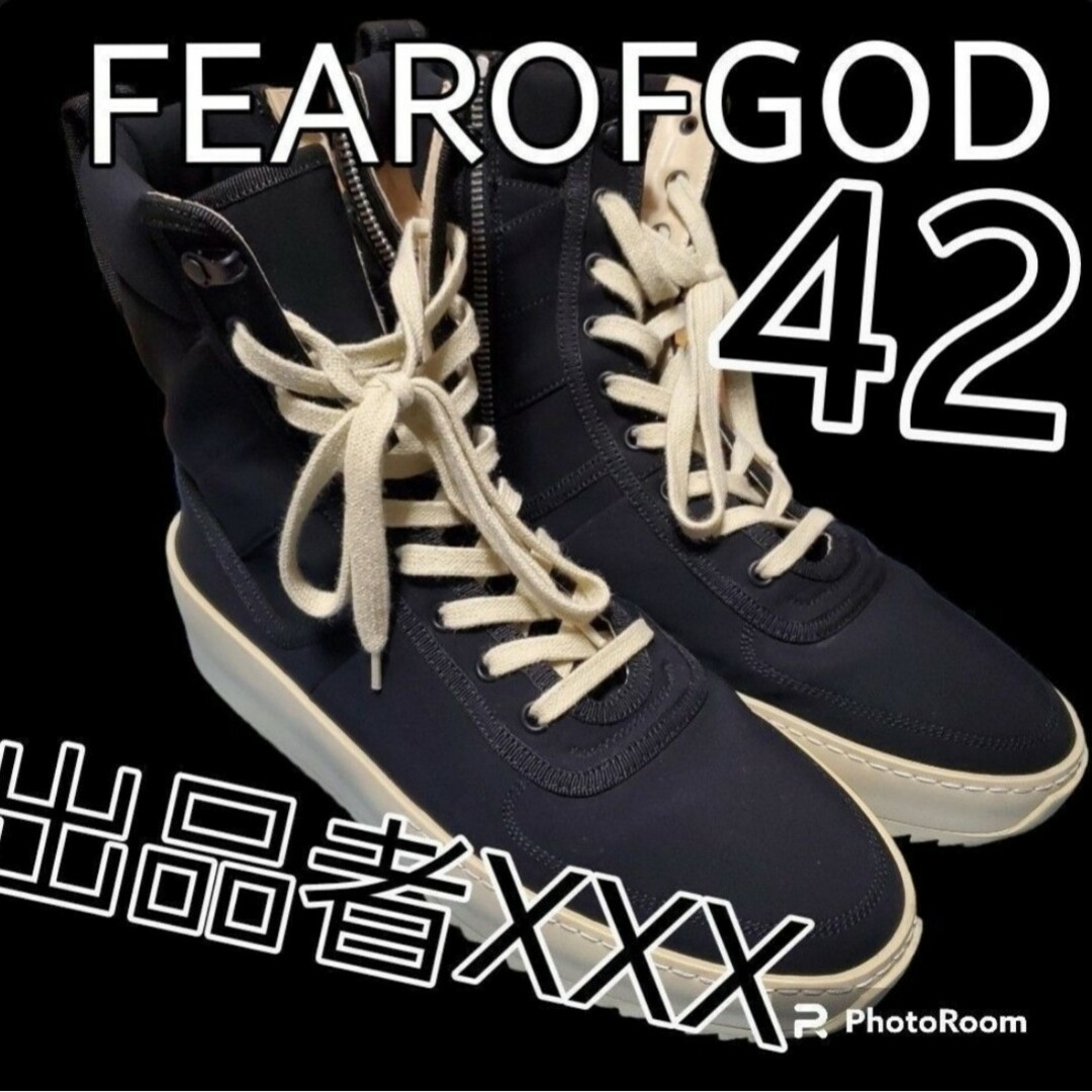 FEAR OF GOD(フィアオブゴッド)のfear of god ミリタリー ハイカット サイドジップスニーカー メンズの靴/シューズ(スニーカー)の商品写真