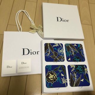 ディオール(Dior)のディオール！上顧客限定ノベルティ！コースターセット！新品未使用美品！(テーブル用品)