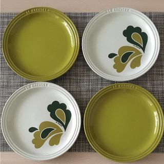 ルクルーゼ(LE CREUSET)のゆき様専用♡ルクルーゼ ピーコック ラウンドプレート ４枚セット(食器)