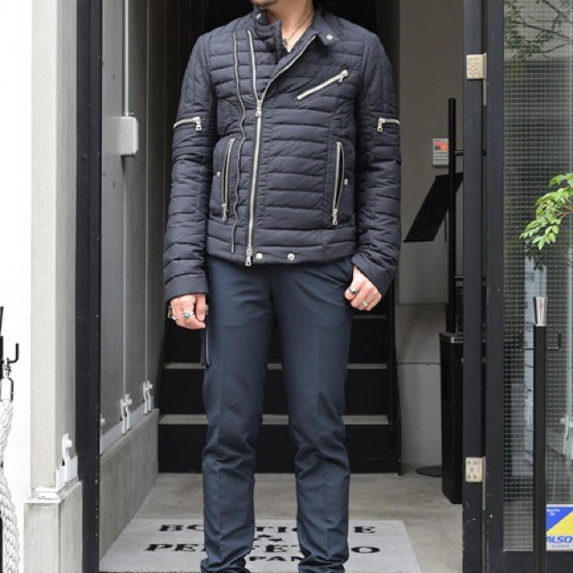 BALMAIN - BALMAIN 2015-2016AW ライダースダウンジャケットの通販 by