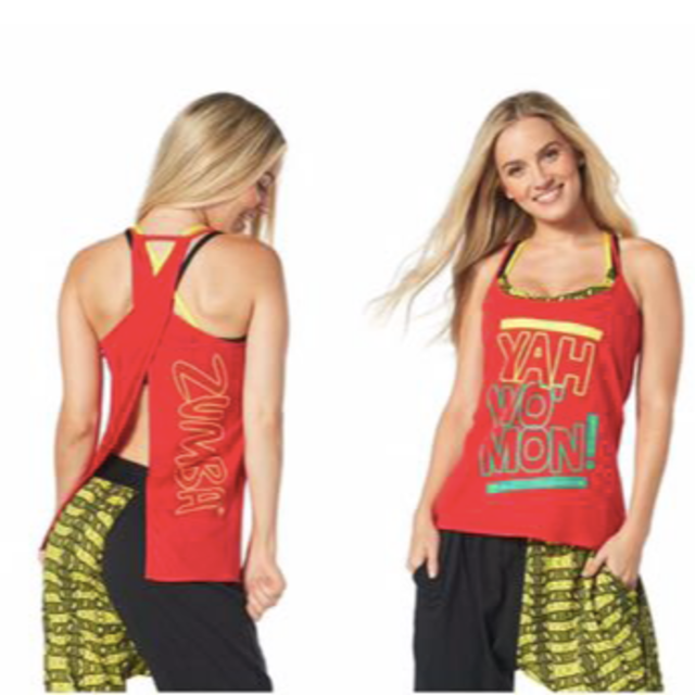 Zumba(ズンバ)のYah Wo'Mon Loose Tank 【Well Red】 S レディースのトップス(タンクトップ)の商品写真