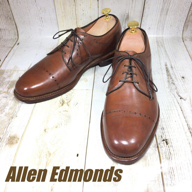 超格安一点 - Edmonds Allen Allen 26cm US8 ブローギング プレーン Edmonds ドレス+ビジネス