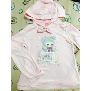 アンジェリックプリティー(Angelic Pretty)のAngelicprettyくまちゃん長そでパーカー(パーカー)