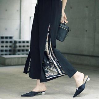 アメリヴィンテージ(Ameri VINTAGE)のLAYERED WIDE PANTS(カジュアルパンツ)