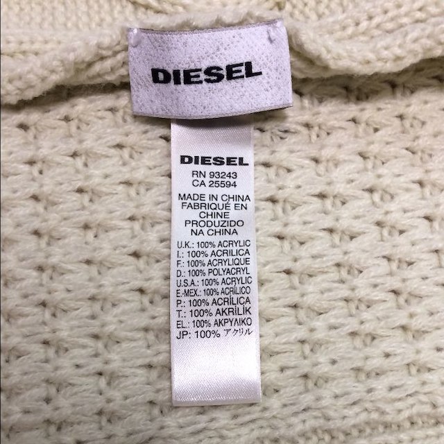 DIESEL(ディーゼル)の【美品】DIESEL マフラー ディーゼル メンズのファッション小物(その他)の商品写真