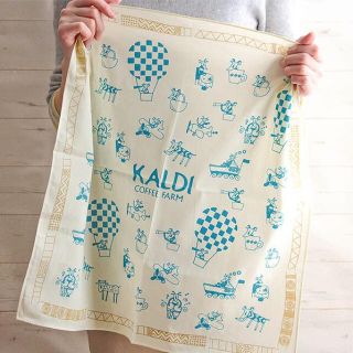 カルディ(KALDI)の新品 カルディ 大判 ハンカチ 非売品(ハンカチ)