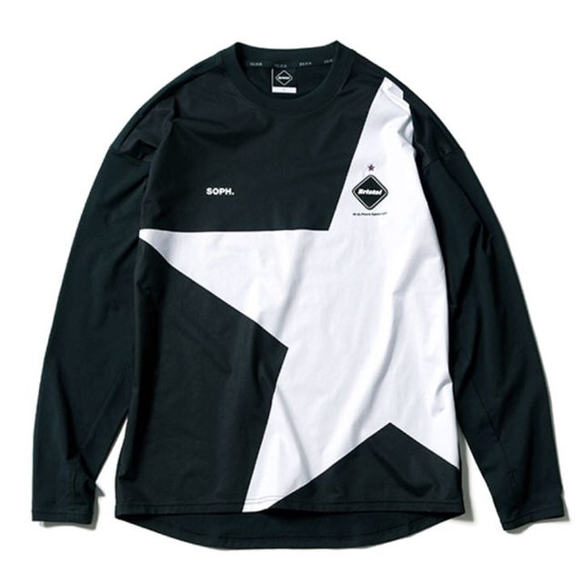 送料無料 FCRB BIG STAR L/S TEE TOP BLACK S