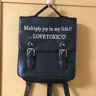 ラブトキシック(lovetoxic)の【なみなみ様専用】LOVETOXIC リュック &ピンクラテTシャツ(リュックサック)