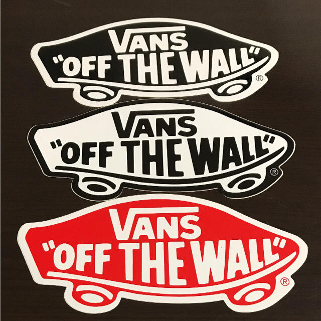 VANS(ヴァンズ)の【縦8cm横15cm】 VANS ステッカー 3枚セット 自動車/バイクのバイク(ステッカー)の商品写真