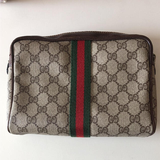 Gucci(グッチ)のGUCCI【グッチ】クラッチバッグ ヴィンテージ オールドグッチ 茶色 正規品 メンズの靴/シューズ(その他)の商品写真