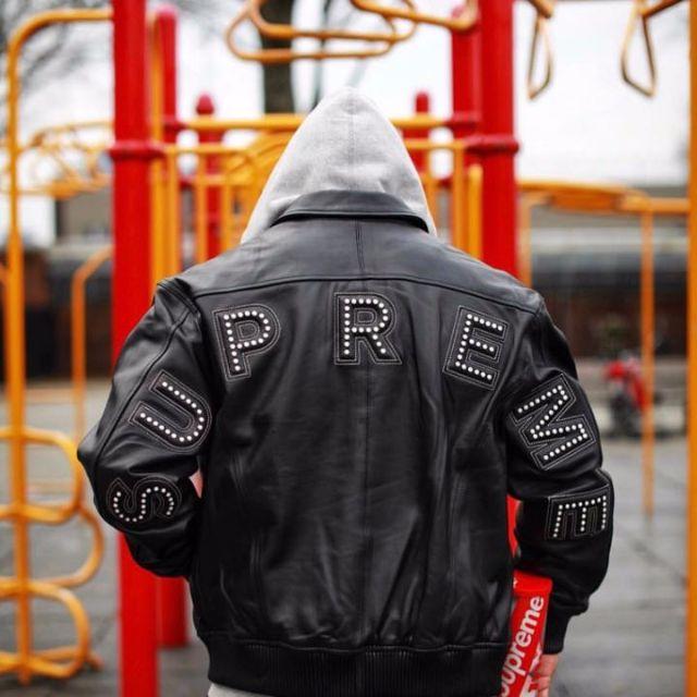 Supreme Studded Arc Logo Leather Jacket | フリマアプリ ラクマ