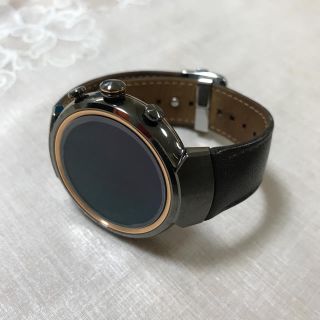 エイスース(ASUS)のASUS ZenWatch 3 ガンメタル/ダークブラウン(スマートフォン本体)