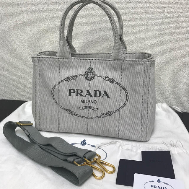 PRADA(プラダ)のプラダ 《美品》カナパ  トートバッグ  グレー  2way レディースのバッグ(トートバッグ)の商品写真