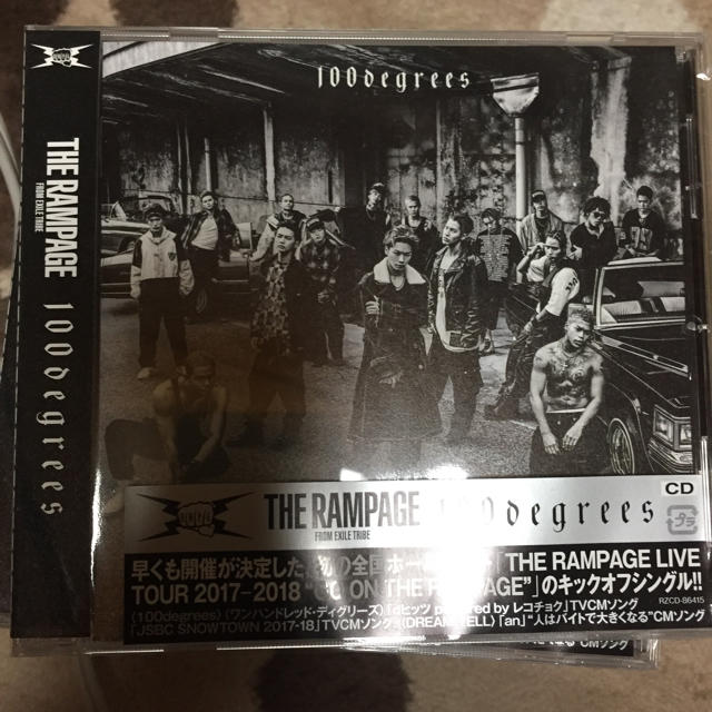 THE RAMPAGE(ザランページ)の100degrees CD 即購入可 エンタメ/ホビーのCD(ポップス/ロック(邦楽))の商品写真