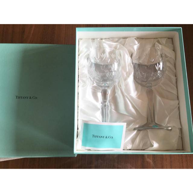 Tiffany & Co. - 未使用ティファニーワイングラスセット フロー Tiffany & Co. - 未使用ティファニーワイングラスセット フロー