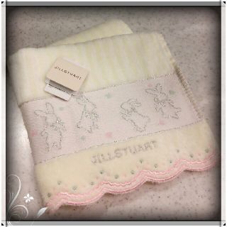 ジルスチュアート(JILLSTUART)の新品 ジルスチュアート タオルハンカチ JILLSTUART うさぎ ★(ハンカチ)