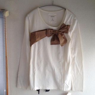 アダムエロぺ(Adam et Rope')のタグ付き♡PINCEAU♡リボンTシャツ(カットソー(長袖/七分))