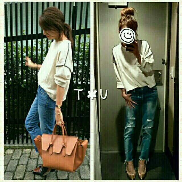 TODAYFUL ステッチリネンニット 2