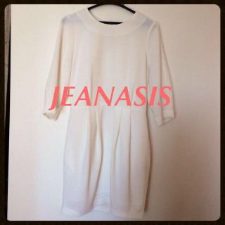 ジーナシス(JEANASIS)のJEANASIS＊白ワンピ(ミニワンピース)