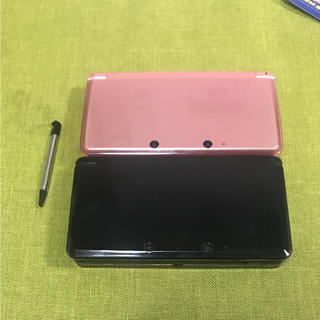 任天堂 3DS ピンク ブラック 二個セット ジャンク扱い(家庭用ゲーム機本体)