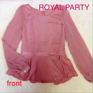 ロイヤルパーティー(ROYAL PARTY)のROYALPARTY ペプラムトップス(カットソー(長袖/七分))