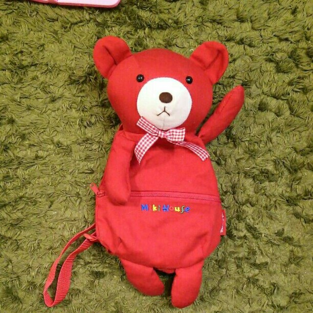 レア)MikiHouse かわいい赤いクマのリュック culto.pro