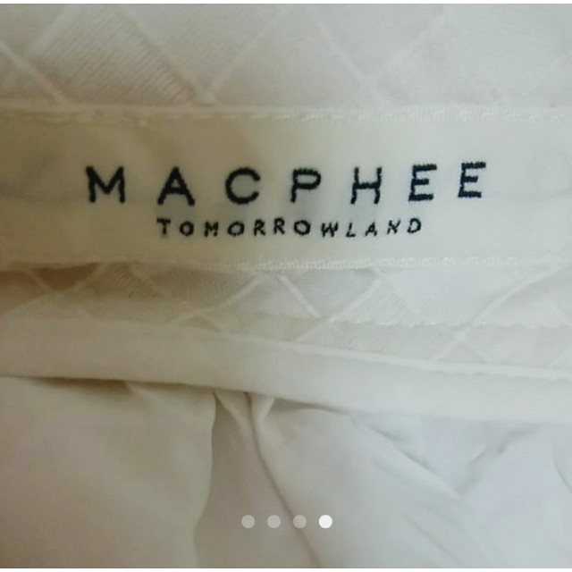 TOMORROWLAND(トゥモローランド)のmacphee　ひざ丈　スカート　白 レディースのスカート(ひざ丈スカート)の商品写真